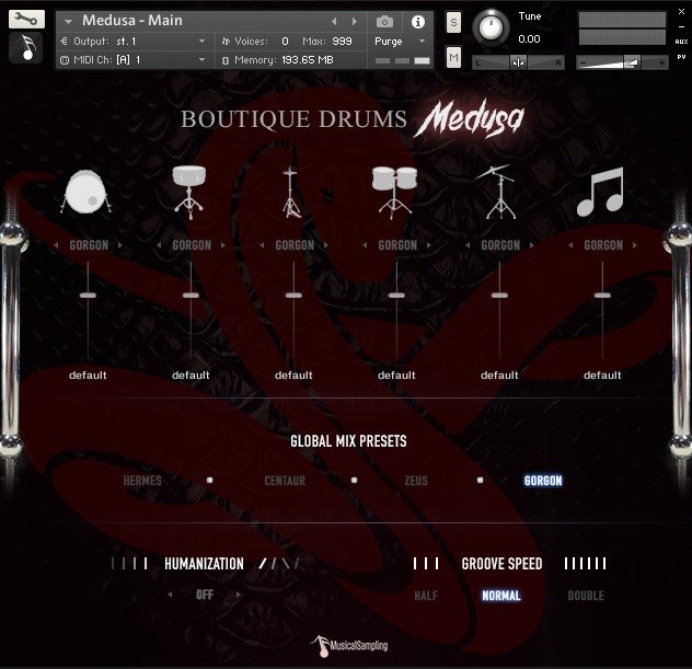 Boutique Drums Medusa