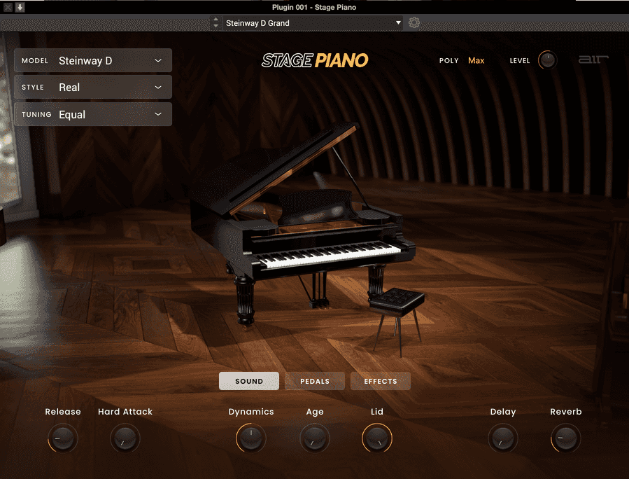 Air music tech stage piano