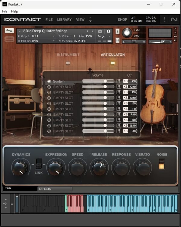 Deep Quintet Strings